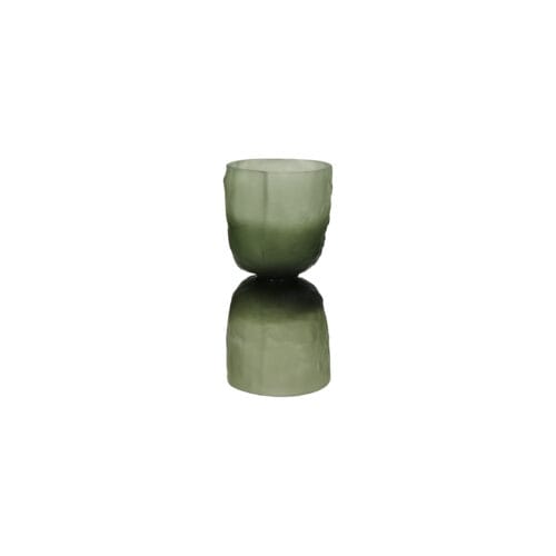 Pomax Vaas / Windlicht Diabolo groen mat