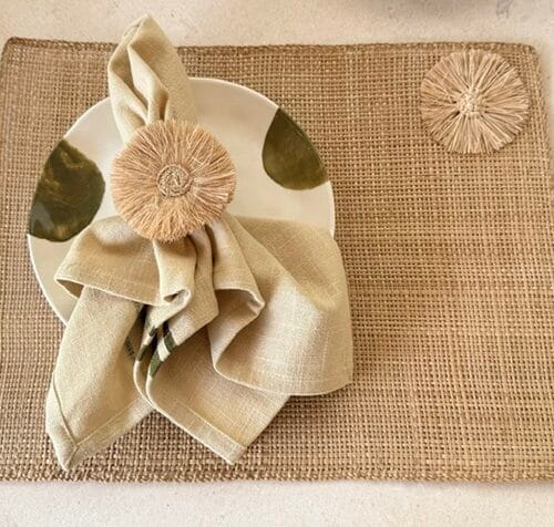 Placemat raffia PAO