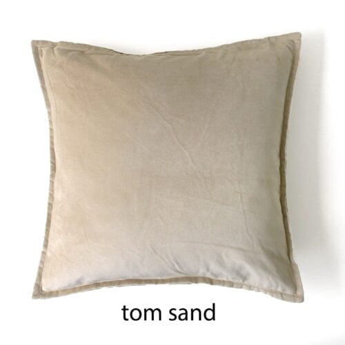 Tom Fluweel Kussenhoes Sand