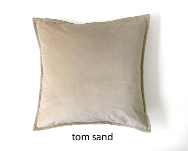 Tom Fluweel Kussenhoes Sand