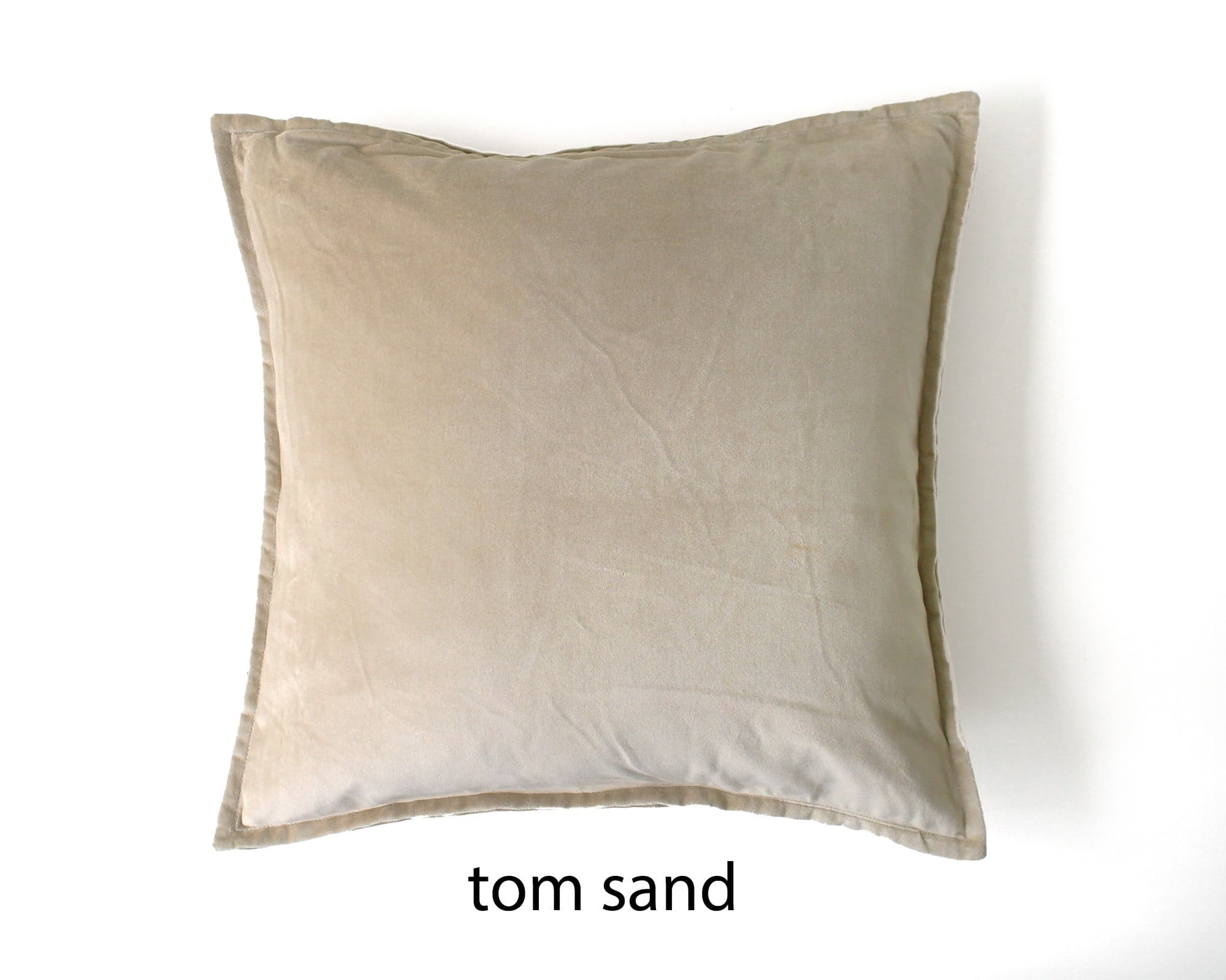 Tom Fluweel Kussenhoes Sand