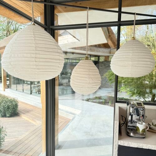 Linnen Lampion Lamp Off-white